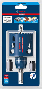 Bosch 1x EXPERT Tough Material Lochsäge Starter Set (für Holz mit Metall, Ziegelstein, Ø 68 mm, Professional Zubehör Schlagbohrer/Schrauber, Schraubendreher)