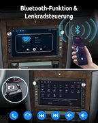 ESSGOO Drahtloses Carplay und Android 2+64G Android 14 Auto Autoradio Für VW VW Polo MK3/4 9N Golf 4 Passat B5 T5 Seat Skoda, 7 Zoll Touchscreen mit Bluetooth FM RDS GPS WiFi