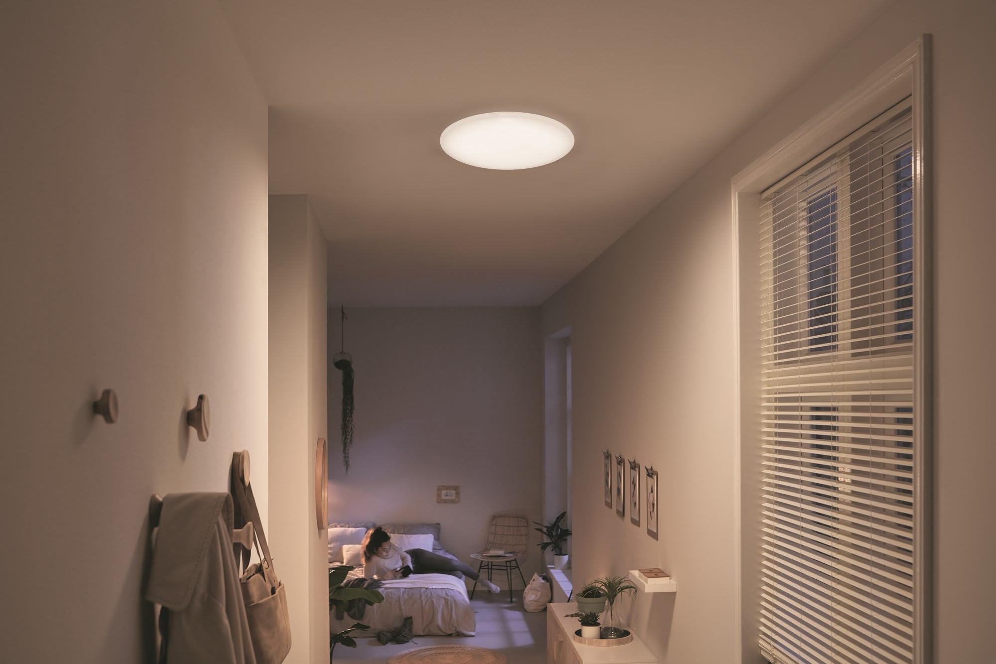 PHILIPS Moire Wand- und Deckenleuchte, 17W, warmweiß, warmweiß, weiß