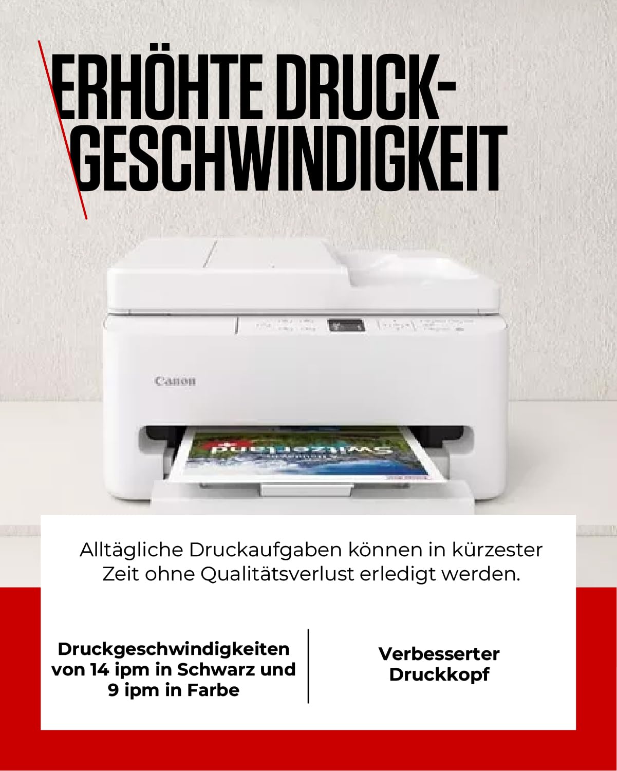 Canon PIXMA TS7550I - WLAN-Multifunktionsdrucker mit ADF, Papierkassette und Frontbedienung | Kabelloses Drucken vom Smartphone leicht gemacht PIXMA Print Plan kompatibel