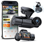 VANTRUE N4S 3 Lens STARVIS 2 Dashcam Auto, 5GHz WiF GPS 1944P+ 1440P+ 2.5K Dash Cam, 3 Channel HDR Nachtsicht Dashcams 10S. Puffer Parkmodus, LTE Optional, Sprachsteuerung, Max 1TB