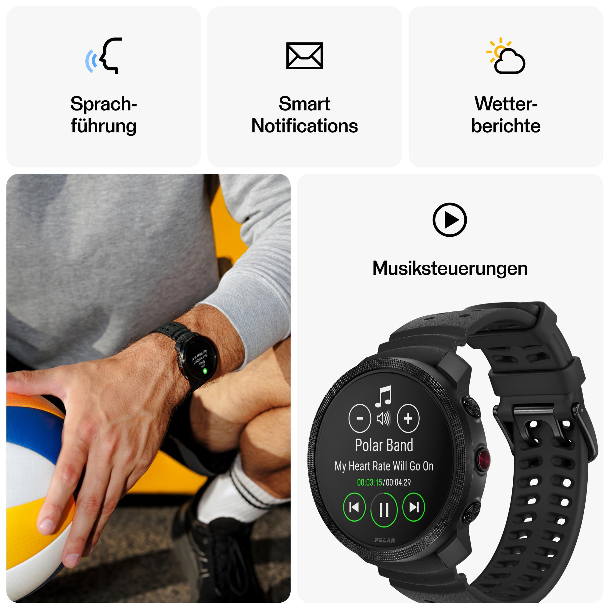 Polar Vantage M3 – Hardloophorloge met AMOLED-scherm, Dual-Frequency GPS, Turn-by-Turn Navigatie, Batterijduur tot 7 dagen