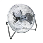 Senelux Bodenventilator - Chrome Gym Fan 30,5 cm Elektrischer tragbarer Lüfter für Zuhause/Fitnessstudio/Büro - 3 Geschwindigkeitsstufen mit Neigungsfunktion