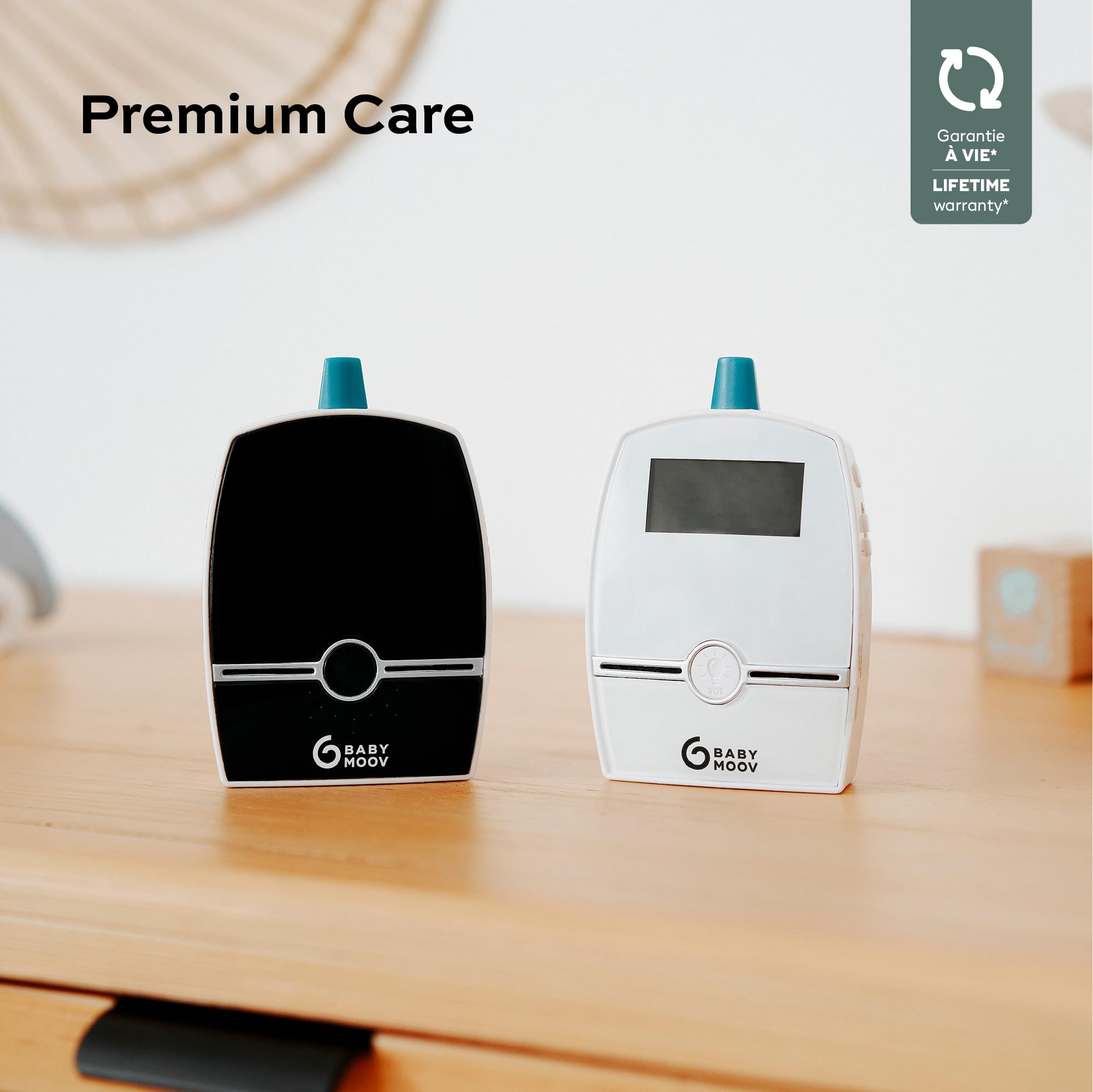 Babymoov Babyphone Premium Care - Digital Green Technology, niedrige Strahlung, 1400m Reichweite