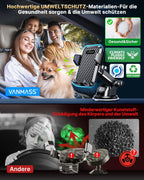 VANMASS Handyhalterung Auto 2026 neuste Version Handy Halterung Auto 4 in 1 Lüftung & Saugnapf Handyhalter 100% Kratzschutz Smartphone Halterungen Innentürgriffe für iPhone 17 Samsung S24 Huawei