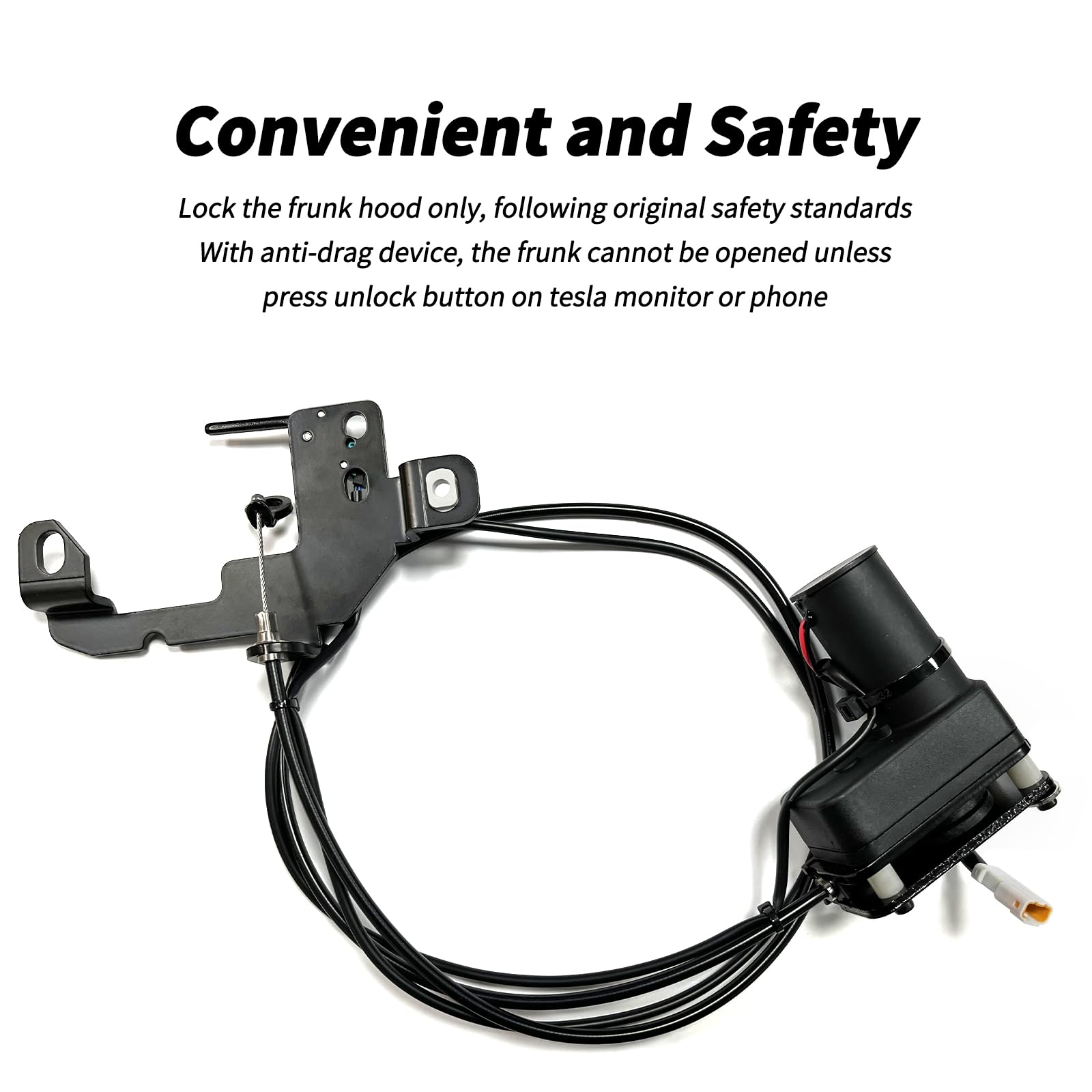 AAMHHM Tesla Model 3 Frunk Soft Close Highland Power Front Trunk Elektrische Saug-Autoverriegelung Kompatibel mit 2024 2023 2022 2021 (Tesla Model 3 Soft Frunk Close)