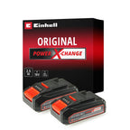 Original Einhell Akku PXC-Twinpack 2,5 Ah Power X-Change (Li-Ion, 18 V, 2X 2,5 Ah-Akkus, universell für alle PXC-Geräte, proaktives Batteriemanagement, angepasste Ladezyklen)