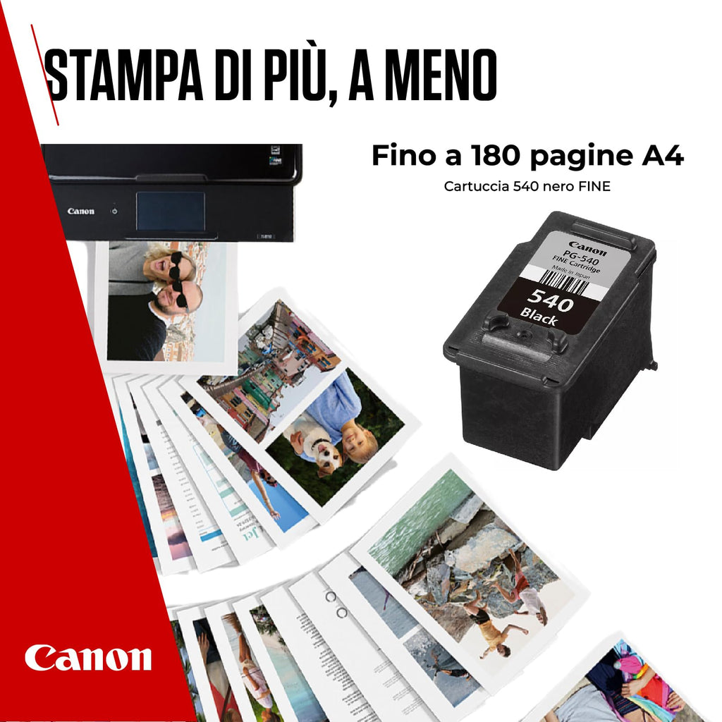 Canon Tinte - PG-540 Original Druckerpatrone Schwarz - Druckt bis zu 180 A4-Seiten (1 x Patrone) - Kompatibel PIXMA Druckern