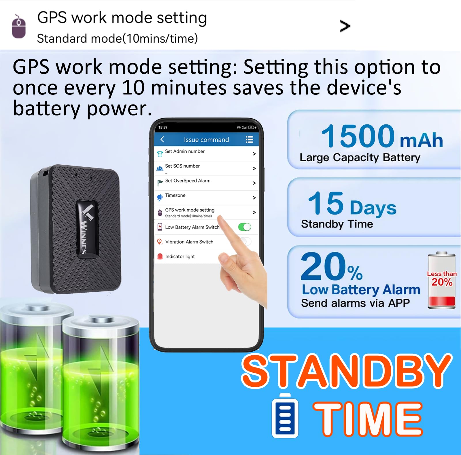 Mini GPS Tracker 4G 1500mAh Magnetischer kompakter GPS-Tracker Kinder wasserdicht Fahrzeug Ortung Auto Echtzeit Tracking mit App-Warnungen kostenlose Web-App TK913