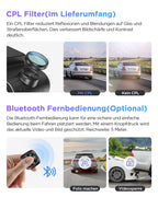 VIOFO A229 Pro 4K + 2K Dual STARVIS 2, HDR Vorne hinten Dashcam Auto, Sprachsteurung & 5GHz Wi-Fi Wlan Autokamera, Ultrapräzises GPS mit CPL Filter, Super Nachtsicht 2.0, Sprachausgabe, bis 512 GB Max
