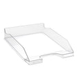 Exacompta 113223D 6er Pack Premium Briefablage Combo Midi DIN A4. Idealer Briefkorb für Ihre Organisation. Robuster und stapelbarer Ablagekorb Glasklar glossy