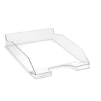 Exacompta 113223D 6er Pack Premium Briefablage Combo Midi DIN A4. Idealer Briefkorb für Ihre Organisation. Robuster und stapelbarer Ablagekorb Glasklar glossy