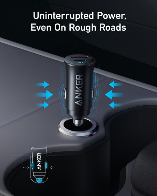 Anker USB-C Kfz-Ladegerät, 30W 2-Port Typ-C Kfz-Netzteil, Kfz-Ladegerät für iPhone mit PowerIQ 3.0, Für iPhone 17/16/15/14/13/12 Serie, Samsung Galaxy S23/S22/S21 Serie, iPad Pro, AirPods und mehr