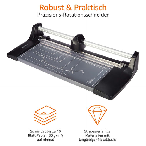 Amazon Basics Rollschneidemaschine für Papier, A4