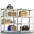 Monzana® 2X Schwerlastregal 160x90x40cm 1400kg 4 MDF-Platten Regal Lagerregal Kellerregal Steckregal Werkstattregal