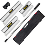 VEVOR Dekorspachtel Set 25 cm / 60 cm/ 80 cm Breitspachtel, 0,89-2 m Klingenlänge Trockenbau Flächenspachtel, 0,5 mm Klingenstärke Fassadenspachtel aus Edelstahl, ergonomischer Griff Gipserspachtel