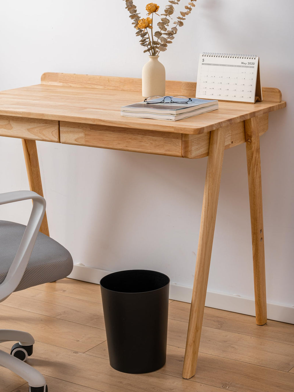 Cetomo 7.2L*6 Mülleimer, Abfalleimer, Papierkorb, Müllbehälter, Plastikmülleimer, Abfallbehälter für Papierabfall, Büro, Schlafzimmer, Kunststoff (PP), Schwarz, 7.2L (21 x 17.3 x 26.5 cm), 6er Set