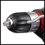 Einhell Schlagbohrmaschinen-Set TC-ID 1000 E Kit +64 (1010 W, Drehzahl-Elektronik, 13 mm-Schnellspannbohrfutter, Schlagzahl 48.000 min-1, inkl. 64-tlg. Zubehör-Set und Koffer)