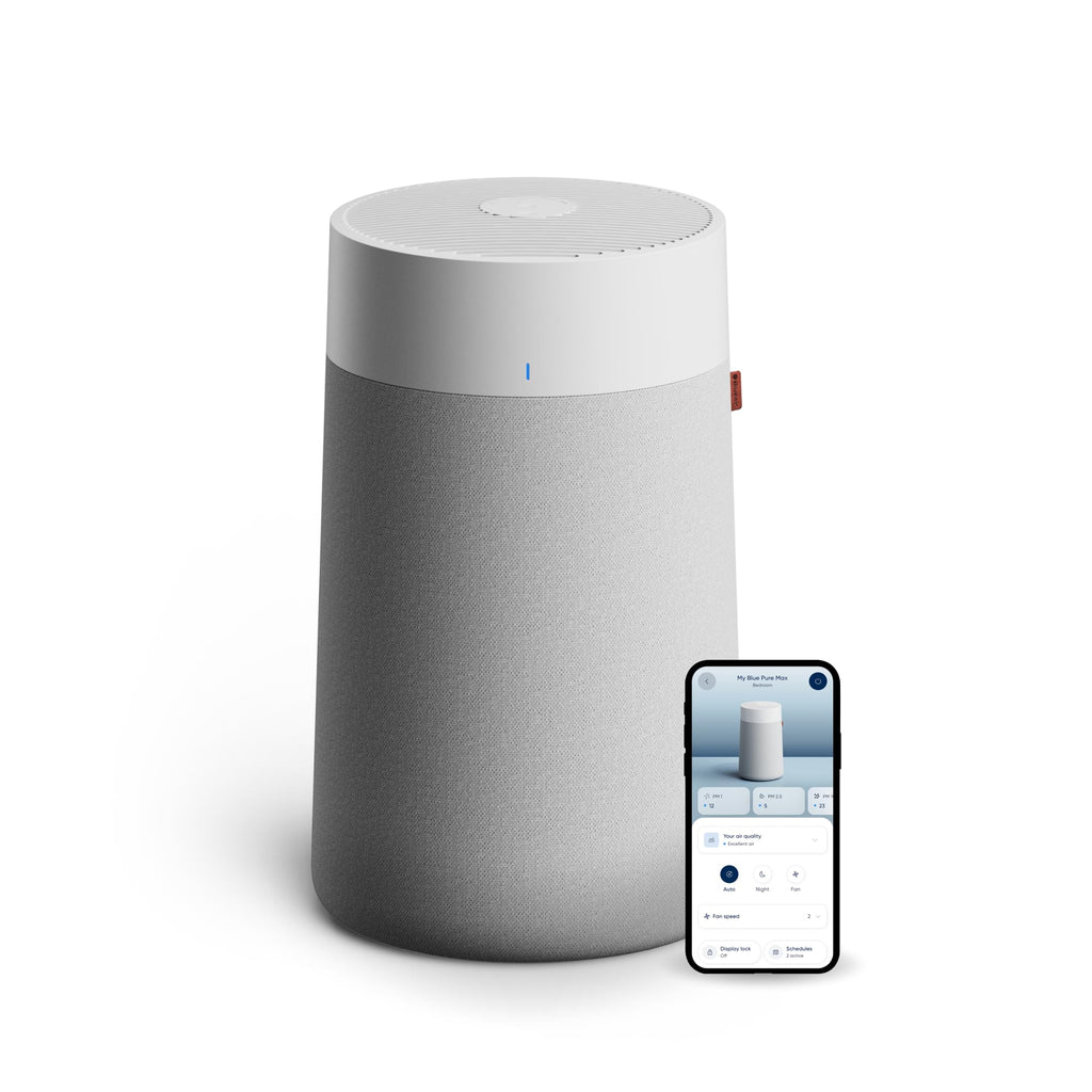 BLUEAIR Blue Pure 3350i Max Luftreiniger für Räume bis 86 m² – Smart, leise, mit HEPASilent-Technologie – entfernt Allergene, Tierhaare, Rauch, Staub und Schimmel – ideal für Zuhause & Haustiere