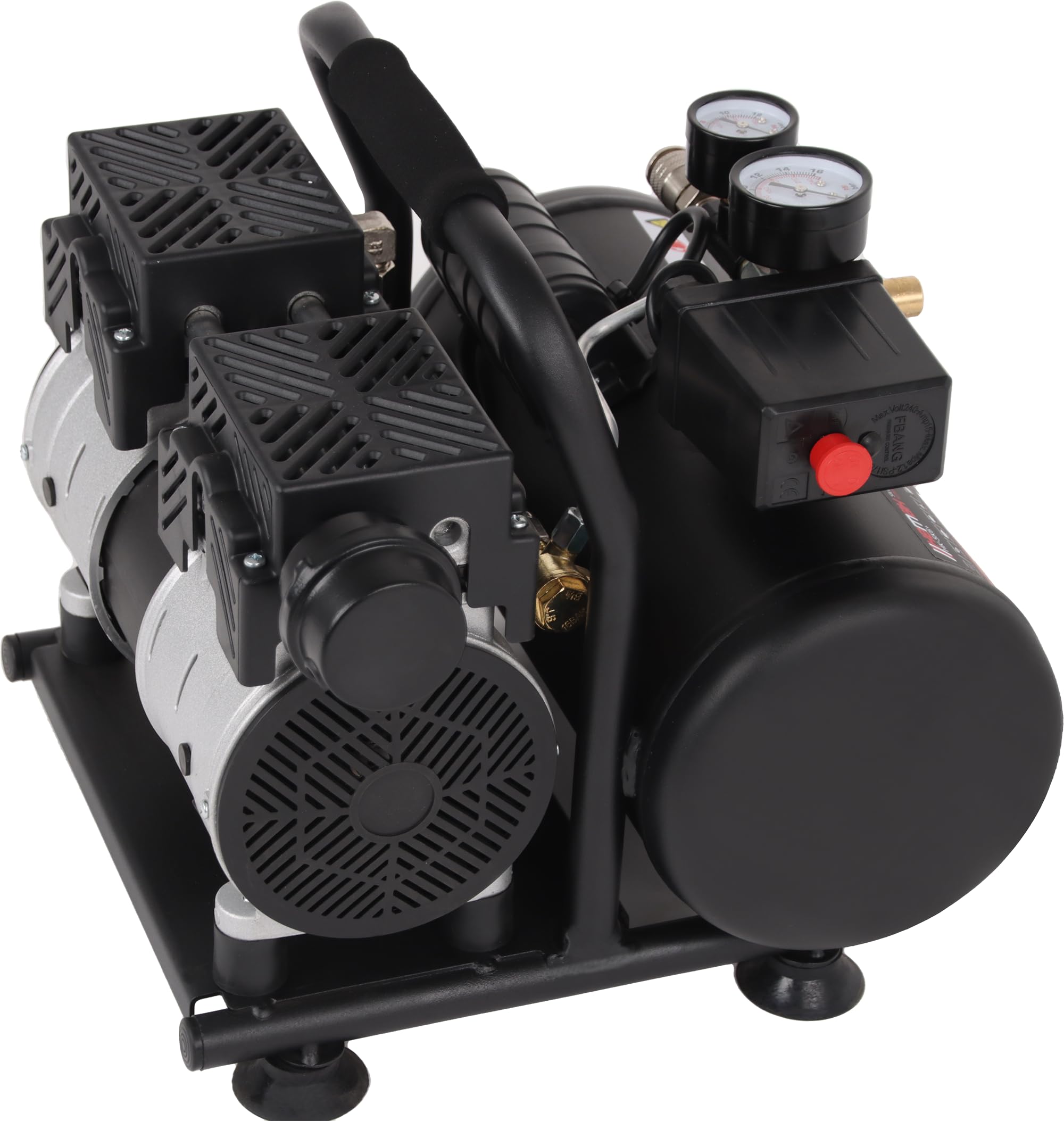 HEMAK HK-SK6+ Silent Kompressor Flüster Druckluftkompressor Silent 8 Bar 6 L 1PS