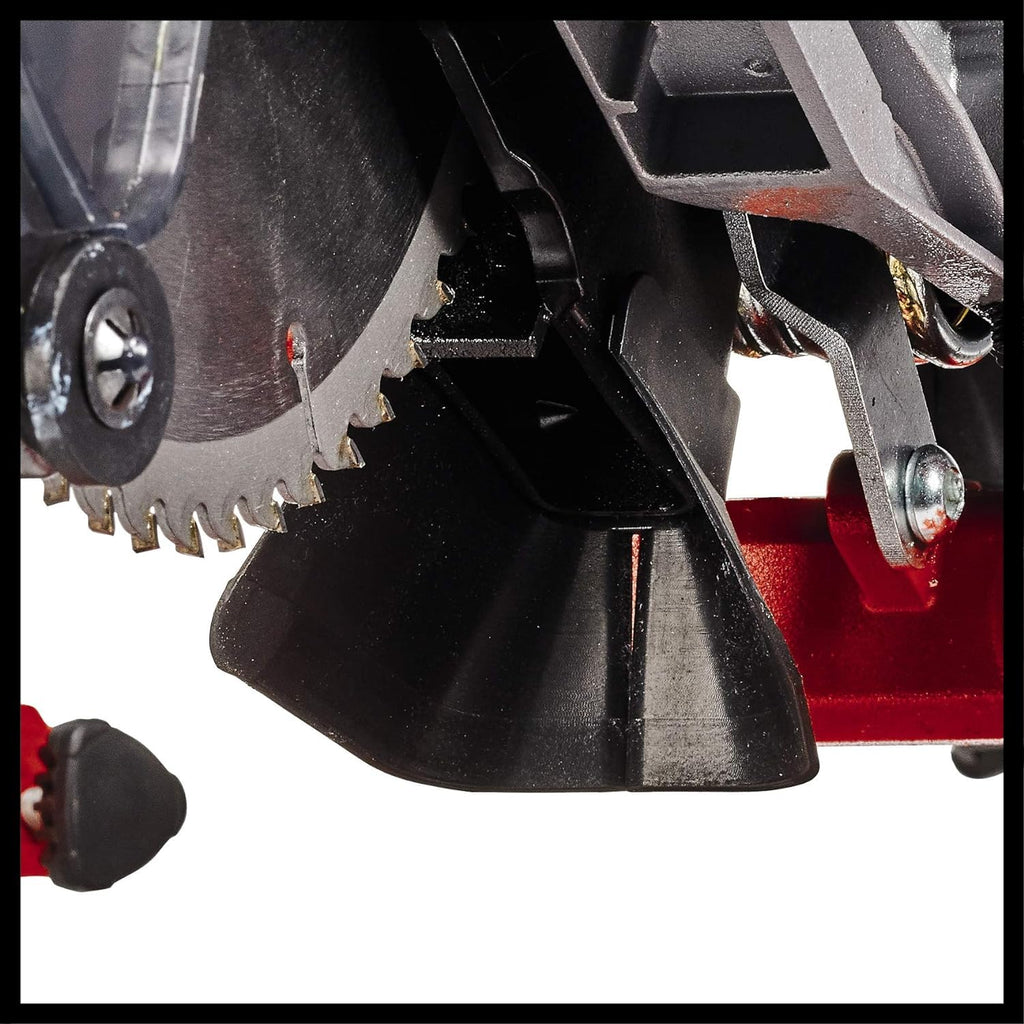 Einhell Zug-Kapp-Gehrungssäge TE-SM 216 Dual (1800 W, max. 65 mm x 305 mm Schnitttiefe/-breite, Ø 216 mm Sägeblatt, beidseitig neigbarer Sägekopf, Zugfunktion, Laser)