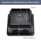 GEYUEYA Home 2pcs Solar Pfostenkappe 7x7 8x8 9x9 10x10, Pfostenleuchte Zaunpfosten Beleuchtung Pfostenlampen Außen Post Cap Light, IP65 für Pfosten, Zaun (Größe: 7.6 bis 10.1cm), Schwarz