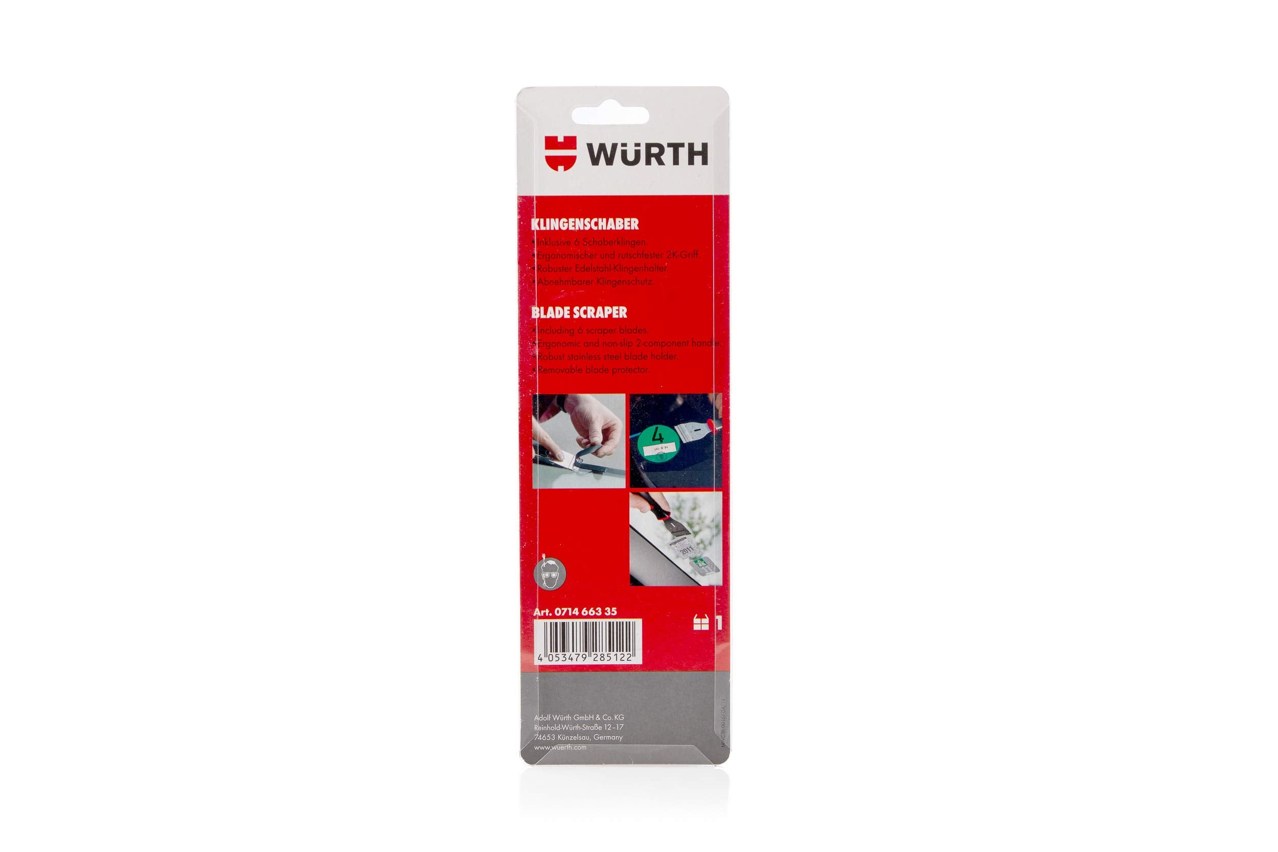 Würth 071466335 Glasschaber mit Stiel