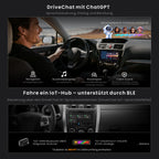 ATOTOZONE X10DG2B7E 7 Zoll Android DAB+ Autoradio Doppel-Din, 8+128G, 4G LTE, KI-Sprachassistent, Kabelloses Carplay & Android Auto, Duales Mikrofon & BT & Kameraeingang, 36B-EQ, HDMI-Eingang