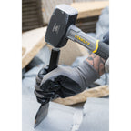 Stanley Fiberglas-Fäustel STHT-54127 (Kopfgewicht 1.250g, 260mm Länge, mit Fiberglas-Kern, optimal ausbalanciert, verstärkte Verbindung zwischen Kopf & Griff, mit Antirutsch-Griff)