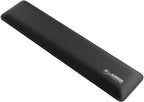 Glorious Gaming Padded Keyboard Wrist Rest (Full Size, 25 mm stark) - gesteppte Ränder, glatte Stoffoberfläche, rutschfeste Gummibasis, mittlere Festigkeit, 440 x 100 x 25 mm - Schwarz