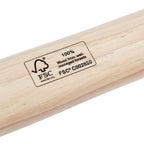 Amazon Basics Schlosserhammer-Set, Stiel aus Hickoryholz, 3 Teile, 300 g, 500 g, 1000 g, Schwarz
