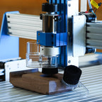 Genmitsu CNC ABS Staubschutzschuh für CNC Maschinen mit einem 52mm Durchmesser Motor, für die meisten 300W-500W Spindelmotoren, Außendurchmesser 38mm, Transparent