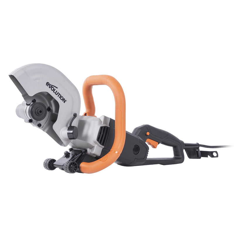 Evolution R230DCT Betonsäge Elektrische Steinsäge 2000W Steinschneidemaschine 230 mm Scheibendurchmesser Sägeblatt Diamantblatt Nicht Enthalten, 90 mm Schnitttiefe, Schneidet Mauerwerk und Beton