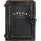 Kare Design Schlüsselkasten Safe, Schwarz, Schrank, Vintage Safe, mit 6 Haken, Stahl, Klein, 31x24x13 cm (H/B/T)