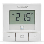 Homematic IP Smart Home Wandthermostat – Basic, digitales Thermostat für Heizkörper mit/ohne App, Alexa, Google Assistant, Temperaturmessung, Energie sparen, 154666A0