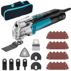 Pohicoo Oszillationswerkzeug, 300W Multifunktionswerkzeug mit 10000-22000RPM 6 Variable Geschwindigkeit,Multitool mit 23 Zubehör, 3° Oszillationswinkel Multimaster zum Schneiden, Schnitzen, Polieren