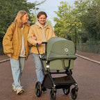Bugaboo Fox Cub Kinderwagen für jedes Gelände, leichter und stabiler Kinderwagen, strapazierfähiges Design und extragroßes Sonnendach, einteilig und selbststehend faltbar, Schwarz