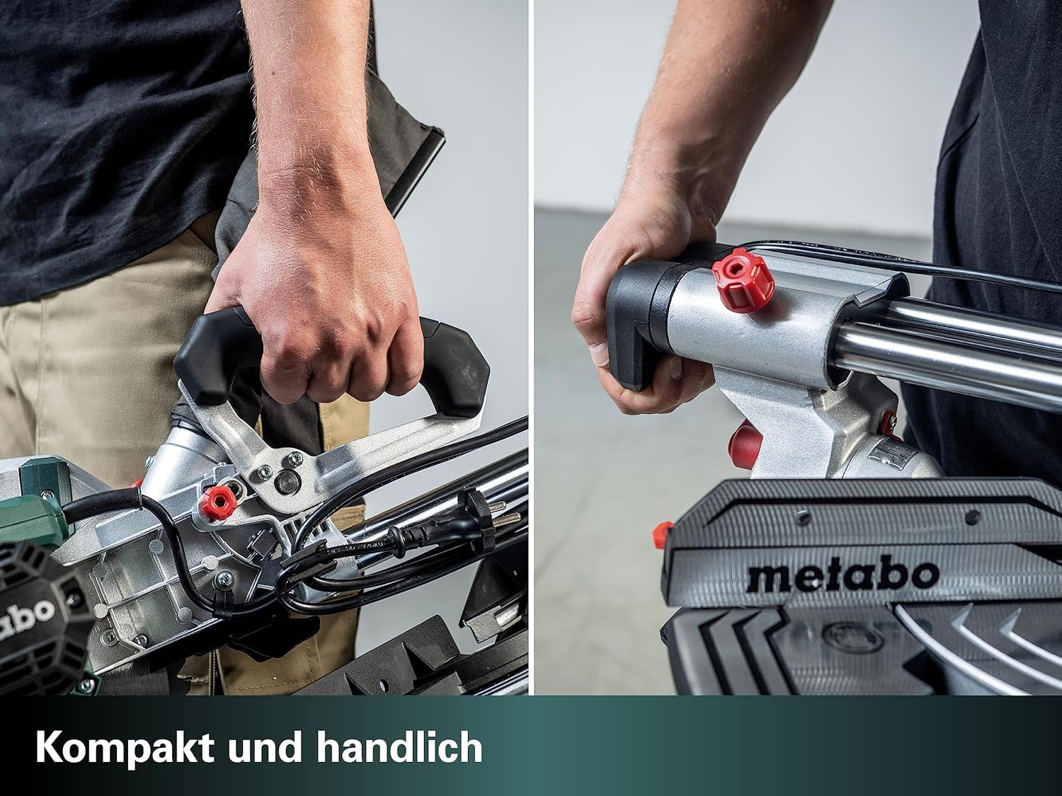 metabo Kappsäge KS 216 M - 1100 W, 216 mm Sägeblatt - Präzisionsschnitt, LED-Schattenlinie, integrierte Tischverbreiterung, leicht und mobil - Inkl. Hartmetall-Sägeblatt und Zubehör