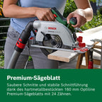 Bosch Akku-Kreissäge UniversalCirc 18V-53 (Präzises Sägen in jedem Holzmaterial; max. Schnitttiefe 53 mm; 2 tlg. Führungsschienenset; 18 Volt System; ohne Akku) – Amazon Edition