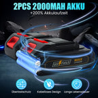 Schlagschrauber Akku 1000Nm für Makita 18V Batterie 3000RPM mit 2pcs 18V 2,0Ah Akku 1/2 Zoll Bürstenloser mit 6 Schlagbuchsen für Schraube und Mutter Auto LKW Reifen Removal