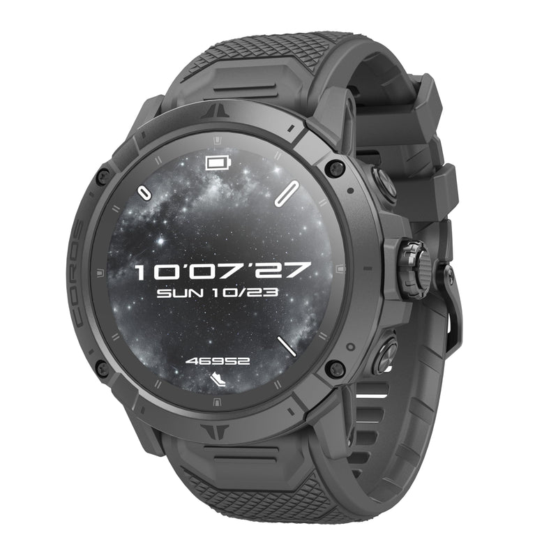 COROS VERTIX 2S Abenteuer-GPS-Uhr, 40 Tage Akkulaufzeit sportuhr, GPS-Navigation mit globalen Offline-Karten, Routenplaner, Herzfrequenzmesser, Klettern, Skifahren, Laufen, Radfahren - Space