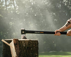 Fiskars Ultra Spaltaxt U32, Leistungsstarke Axt zum Spalten großer Holzstämme, ToughCoat-Beschichtung, Optimierte Balance, Karbonstahl-Klinge/FiberComp-Stiel, 81,5 cm, Schwarz, 1086011