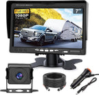 Kairiyard Rückfahrkamera Set mit 7 Zoll HD LCD Monitor & 170° Weitwinkel,Wasserdicht IP69 Rückfahrkamera Auto Nachtsicht für LKW/Anhänger/Bus/Van/Landwirtschaft