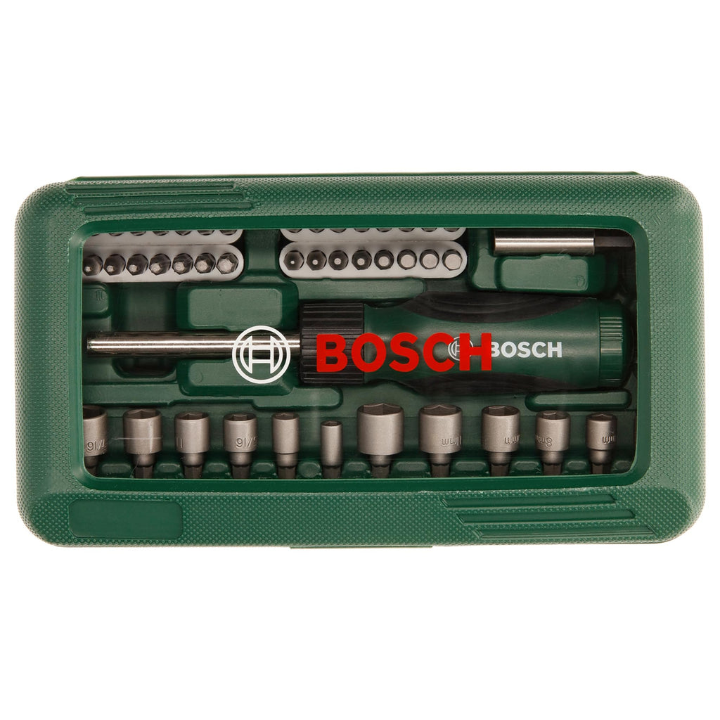 Bosch 46-tlg. Schrauberbit und Steckschlüssel-Set (PH-, PZ-, Hex-, T-, S-Bit, Zubehör Bohrschrauber Und Schraubendreher)