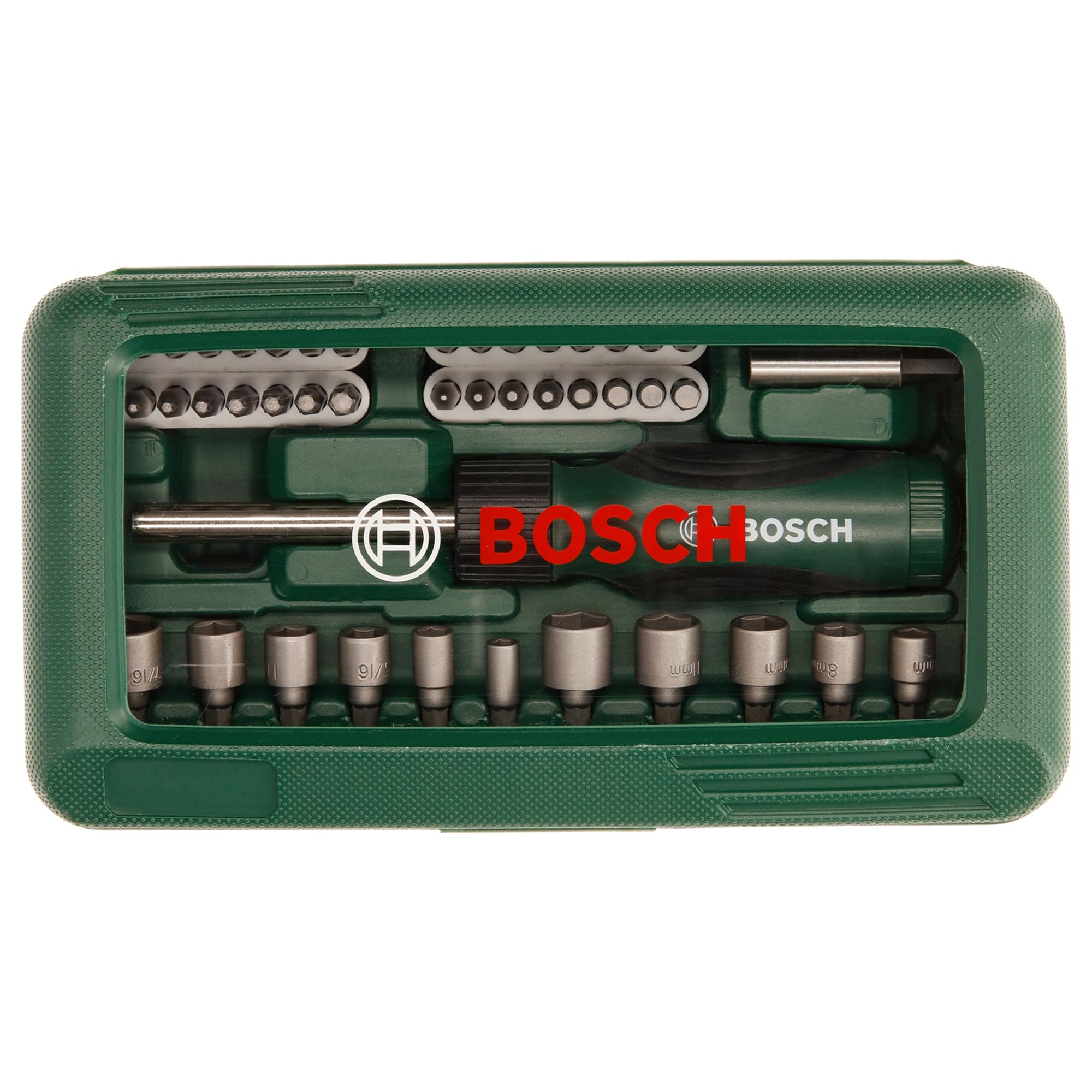 Bosch 46-tlg. Schrauberbit und Steckschlüssel-Set (PH-, PZ-, Hex-, T-, S-Bit, Zubehör Bohrschrauber Und Schraubendreher)