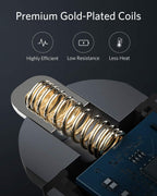 Anker 24W Car Charger Ladegerät, Mini Autoladegerät, 4.8A Duales USB Mit Blauem LED-Licht, Kompatibel Mit iPhone15/14/13, iPad Pro/Air 2/Mini, Galaxy und Mehr