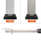 SHARPAL 127N Dual-Grit Diamant-Schleifstein mit Lederstreifen, Werkzeugschärfer zum Schärfen von Messer, Axt, Rasenmähermesser, Gartenschere und allen Klingenkanten, Grobe/Extrafeine 325/1200 Körnung