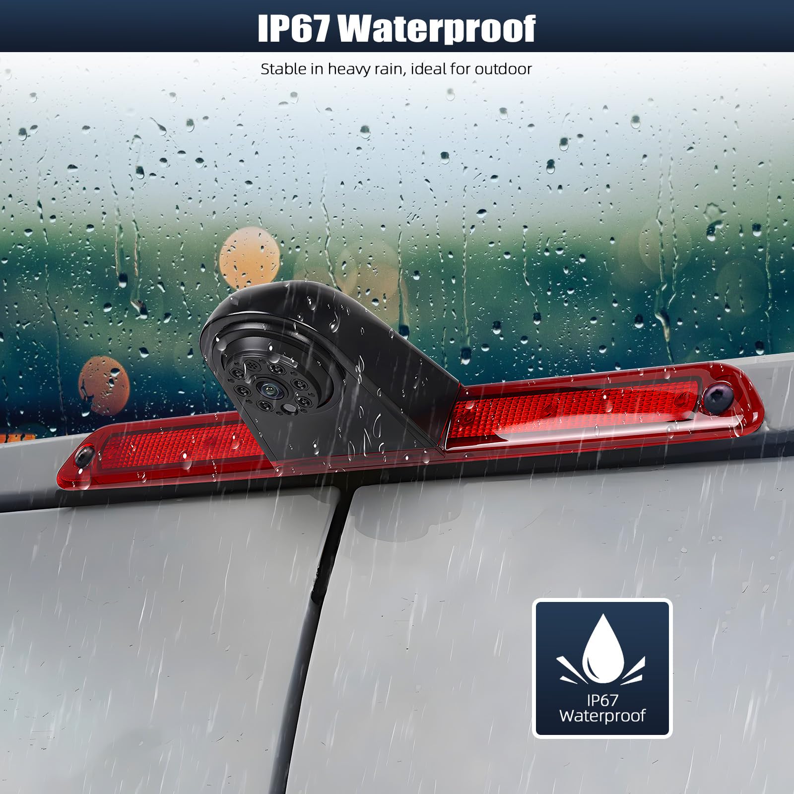 720P HD Rückfahrkamera für Mercedes Sprinter 2006-2019 & VW Crafter 2007-2019, 140° Weitwinkel, IP67 wasserdicht, Nachtsicht mit Infrarotlichtern