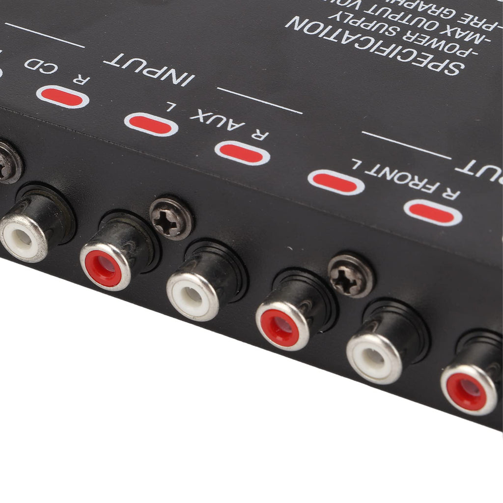 Auto-Equalizer mit 7-Band-Grafik-Equalizer 7-Band-Vorverstärker-Digital-Equalizer Auto-Audio-EQ Auto-Audio-Grafik-Equalizer Universeller Tiefpass 7-Band Variable Gain-Anpassung High-Level-Eingangs-EQ