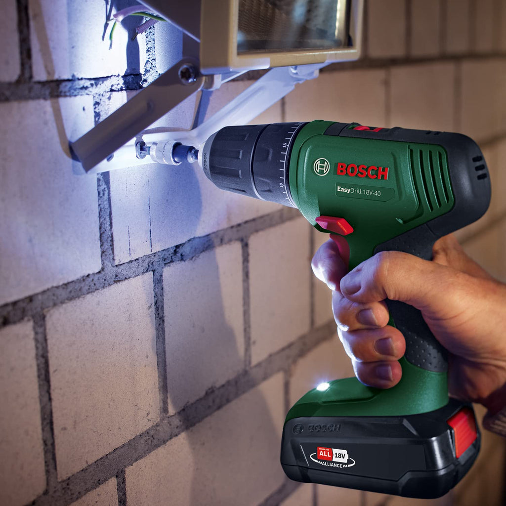 Bosch Akkuschrauber EasyDrill 18V-40 (2 Akku 2,0 Ah, 18 Volt System, im Koffer)